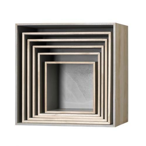 Storage boxes - Wood Grey - www.frokenfraken.se