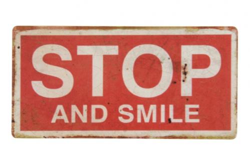 Magnet - Stop and Smile - www.frokenfraken.se
