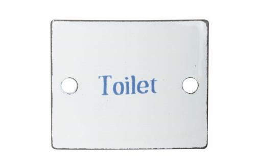 Toalettskylt - Toilet Emalj - www.frokenfraken.se