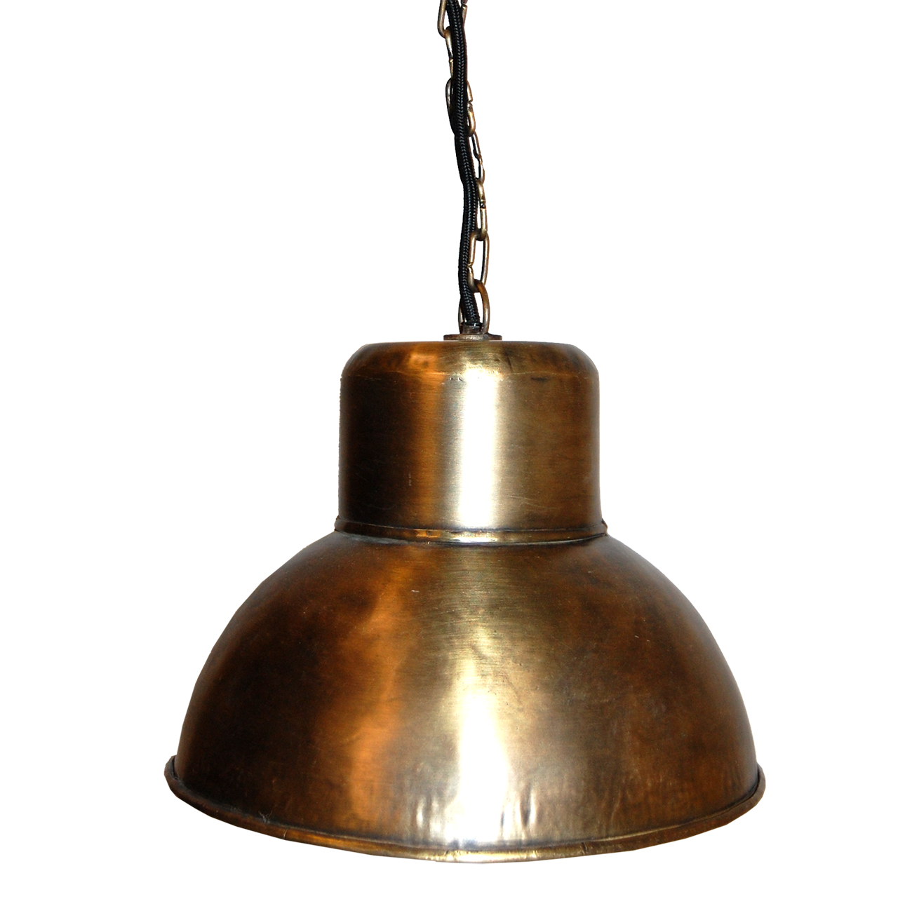 Mindre kökslampa i mässingsfärg och industristil Ã31. stor ...