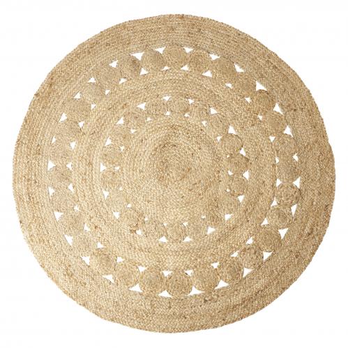 Matta - Boho - Rund Jute - 150 cm - www.frokenfraken.se