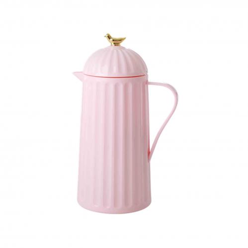 Termos - Rosa med guldfågel - 1L - www.frokenfraken.se