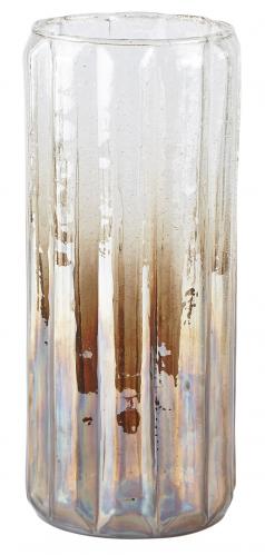 Vas - Glas - Klart - Brun - Pearl - D 10,0cm - 
H 22,0cm - www.frokenfraken.se