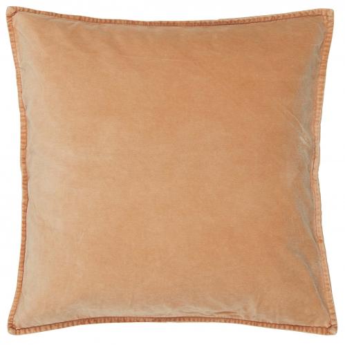 Kuddfodral - sammet - coral sands - 52 x 52 cm - www.frokenfraken.se