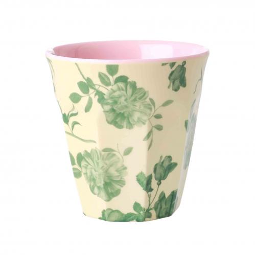 Mugg - grna rosor - Melamine - www.frokenfraken.se