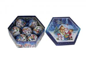 Julkulor i ask - 7-pack Tomte blå - www.frokenfraken.se
