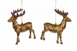 Hjort - Hängande - Guld - 1st - www.frokenfraken.se