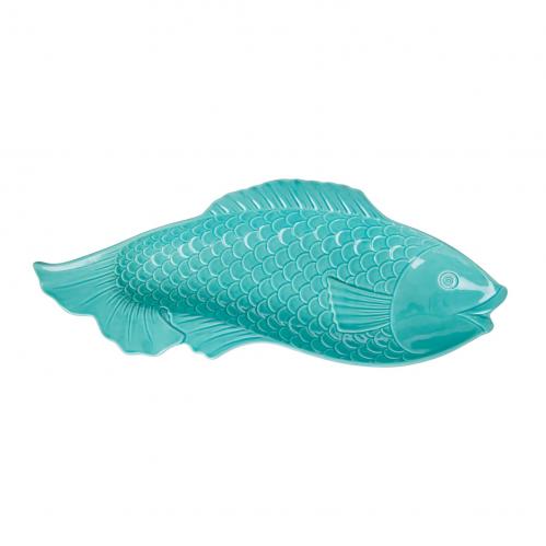 Upplggningsfat - Fisk Turkos - 53 cm - www.frokenfraken.se