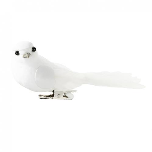 Fglar - White Birds - Fglar p clips - 6 st - www.frokenfraken.se