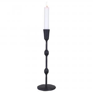Ljusstake Frank Hög - Svart - Ø8 x H27 cm - www.frokenfraken.se