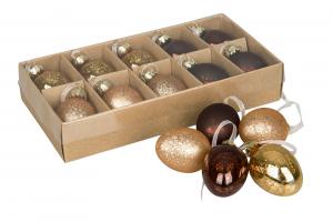 Glasägg - 10-pack - Koppar - www.frokenfraken.se