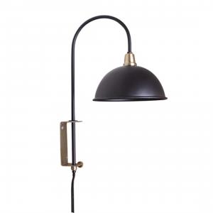 Vägglampa Pelle Svart/Mässing - Ø 19 x 28 x 40 cm - www.frokenfraken.se