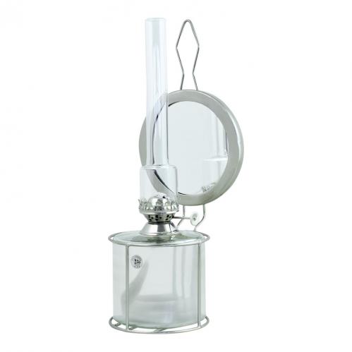 Väggställning med Spegel för Fotogenlampa - Silver - 11 x 33 cm - www.frokenfraken.se