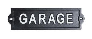 Skylt - Garage - 21 x 6 cm - www.frokenfraken.se