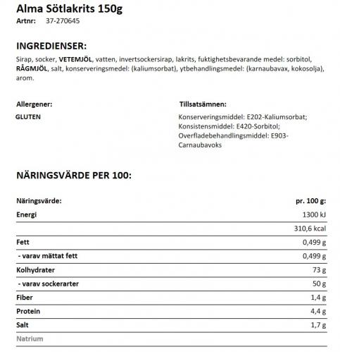 Presentburk - Lakritspengar & Krut - 16 cm - www.frokenfraken.se