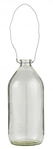 Glasflaska - Vas i tråd - 1000 ml - Ø8,7 x 22,5 cm - www.frokenfraken.se