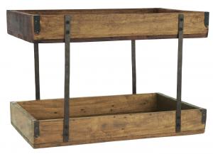 Hylla för bänk eller bord - Trä - 43 x 25 x 25 cm - www.frokenfraken.se