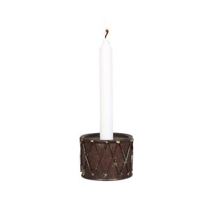 Ljusstake - Trumma Rostbrun - Ø9 x 7 cm - www.frokenfraken.se
