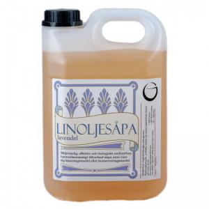 Linoljesåpa - 2,5 liter - lavendel - www.frokenfraken.se