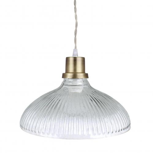 Taklampa Greta Rand Stor Klar/Antik Mssing - 30 x H21 cm - www.frokenfraken.se