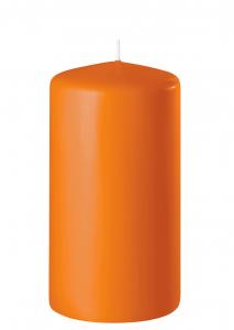 Blockljus - Orange - Liten - Ø6 x 12 cm - www.frokenfraken.se