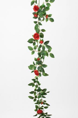 Girlang av röda rosor - 160 cm - www.frokenfraken.se