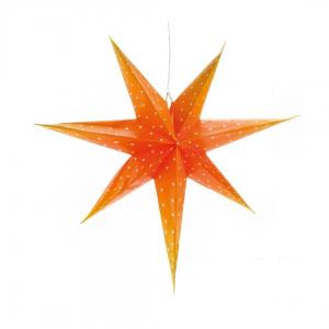 Adventsstjärna - Klassisk Gammaldags Orange - 100 cm - www.frokenfraken.se