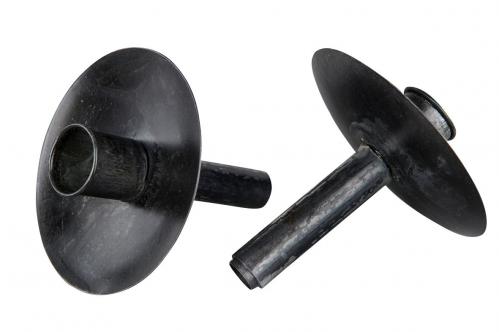 Ljusstake - Svart ljushållare för att stoppa i halsen på en flaska. Storlek för vanliga kronljus.