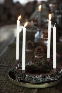 Ljusstake - Adventsljusstake - Rost - Julgransljus - Ø 21,7 cm - www.frokenfraken.se