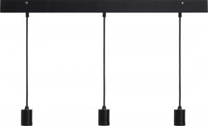 Line 3 ceiling light - Rectang, black 80cm - www.frokenfraken.se