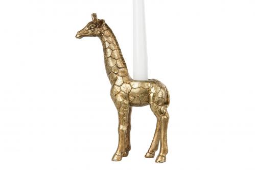 Ljusstake - Giraff Guld - 21 cm - www.frokenfraken.se