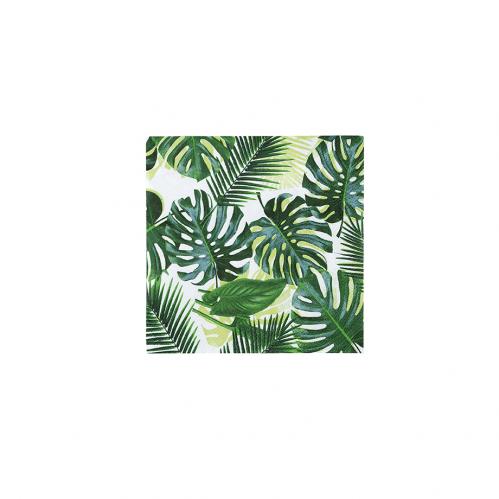 Servetter - Tropical Fiesta Palm Leaf Cocktail Napkins - www.frokenfraken.se