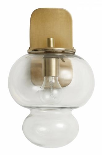 Vägglampa - Glasbubblor & Guld - 36 cm - Vändbar! - www.frokenfraken.se