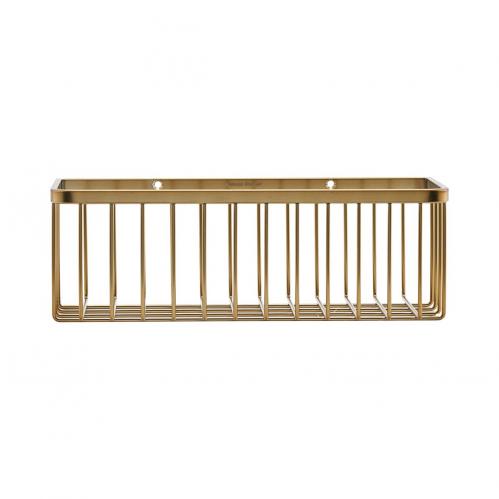 Korg - Badrumshylla - Mässing - House Doctor - 28 x 11 cm - www.frokenfraken.se