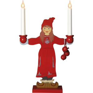 Ljusstake - Sundborn - Flicka - El - 48 cm - www.frokenfraken.se