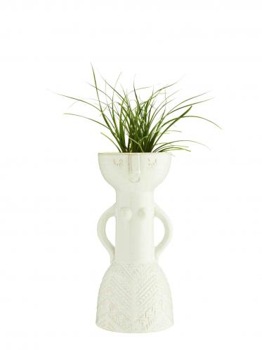 Vas - kvinna - vit - Ø15 x 33 cm - www.frokenfraken.se