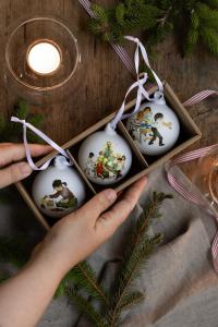 Julkulor - Barnen i bullerbyn - Vit - 3-pack - www.frokenfraken.se