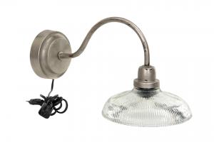Vägglampa - Antik Silver - 37 x 20 cm - www.frokenfraken.se
