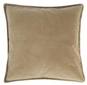 Kuddfodral - sammet - cognac - 52 x 52 cm - www.frokenfraken.se