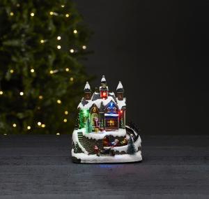 Lysande julby med ett tåg - 22 cm - www.frokenfraken.se