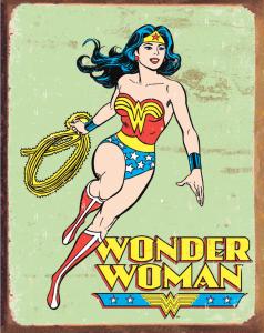 Wonder Woman - Retro Metallskylt - 32x41 cm - www.frokenfraken.se