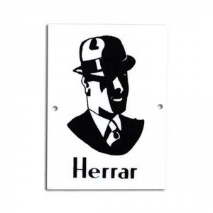Skylt Herrar - 7 x 10 cm - www.frokenfraken.se