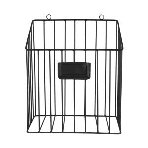 Tidningskorg - Metall Svart - 30 x 26 x 14,5 cm - www.frokenfraken.se