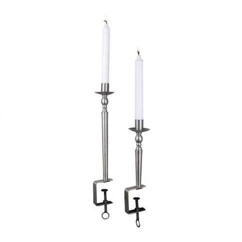 Ljusstake med tving - Silver - 37 cm - www.frokenfraken.se