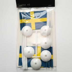 Bordsflagga på fot 6-pack - www.frokenfraken.se