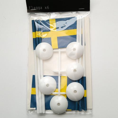 Bordsflagga p fot 6-pack - www.frokenfraken.se