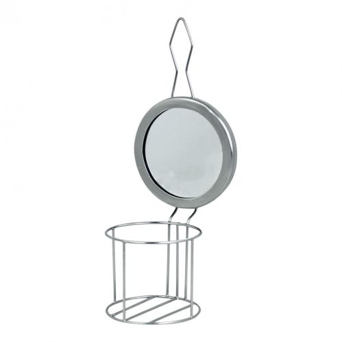 Väggställning med Spegel för Fotogenlampa - Silver - 11 x 33 cm - www.frokenfraken.se