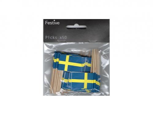 Flagga Sverige - 50-pack - www.frokenfraken.se