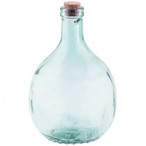 Glasflaska - Damejeanne - 5 liter - 34 cm - www.frokenfraken.se