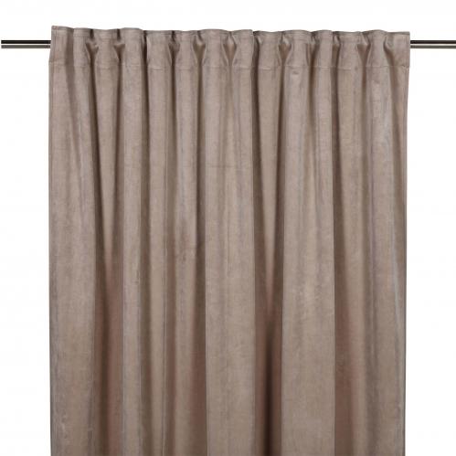 Gardiner - Sammet - Multiband - Sand - 2 X 140 X 240 cm - www.frokenfraken.se